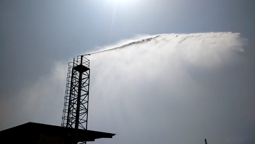 安徽宿州九鶴運(yùn)輸有限公司堆場(chǎng)噴淋除塵工程