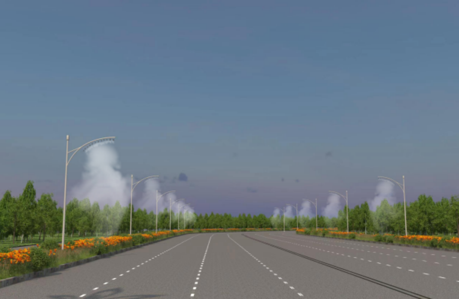 燈桿噴霧降塵設備(圖文)